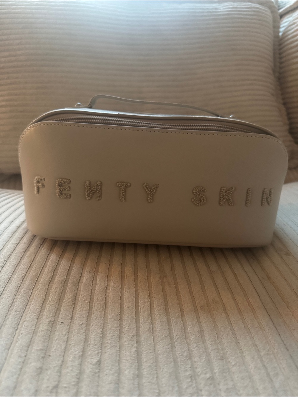 Fenty Skin Beige Cosmetic Travel Case